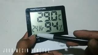 cara setting hygrometer HTC 1 alat ukur suhu kelembaban