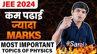JEE 2024 : Easiest & Realistic plan for 99%ile In JEE Mains | JEE Physics Important Chapter
