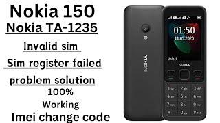 nokia ta 1235 imei change code / nokia 150 imei change code 100% working new method #nokia #imei