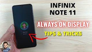 Infinix Note 11 : Always On Display Settings & Customization