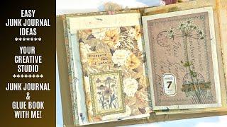  Your Creative Studio / Easy Vintage Junk Journal Page Ideas / Junk Journal With Me 