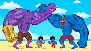 Evolution Of SUPERMAN HULK vs Evolution of THANOS HULK : Who Is The King Of Monsters?