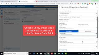 ADF - Create an Azure Databricks linked service - Azure Data Factory