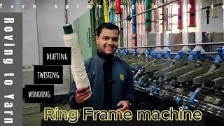 Ring spinning machine/ ring frame, yarn spinning process textile | noteshare | butex