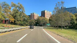 DRIVING to White Plains, New York | Bronx River Parkway Northbound (from Exit 7 to Exit 21)