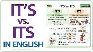 It's vs. Its - What is the difference? - English Grammar Lesson