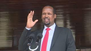 Captain Ali Ibrahim Roba  the Governor of Mandera County compliments Governor Lee Kinyanjui