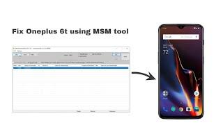 How to unbrick oneplus 6t using msm tool | Flash Stock Rom On OnePlus 6T