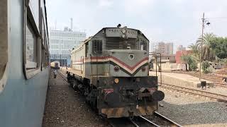 (HD) Egyptian Railways 2019 - Trains In The Cairo Suburbs