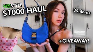 HUGE $1000 YESSTYLE TRY-ON HAUL ️ + giveaway