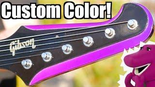 A Custom Color You've Never Seen! | 1990 Gibson Custom Shop Original Firebird V Purple Violet Burst