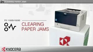 How To Fix Paper Jams for Kyocera FS 1120D  FS 1320D Series Laser Printers