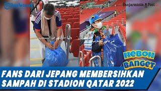 Viral Suporter Jepang Jadi Sorotan, Punguti Sampah Plastik di Stadion Saat Piala Dunia 2022