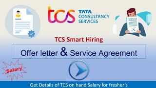 TCS Offer Letter and Serice Agreement of TCS Smart Hiring | Salary of TCS | StudyStool |