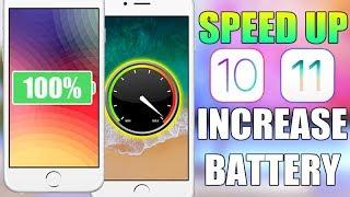 SPEED UP Your iPhone & INCREASE Battery Life - iOS 10 & 11