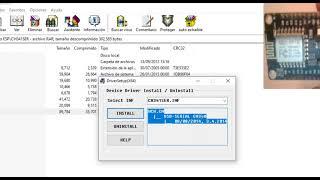 Instalar driver del esp8266 para que lo reconozca arduino