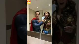 superman and wonder woman wipe it off Cosplay #superman #wonderwoman#galgadot#cosplaygirls#cosplayer