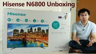 Hisense N6800 4K HDR TV Unboxing + Picture Settings