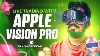 LIVE TRADING WITH APPLE VISION PRO  I MY NEW TRADING SETUP  