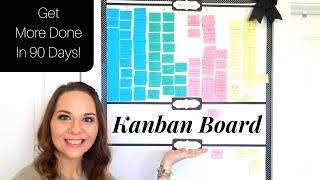 Boost Productivity With This One Tool || My Kanban Board Set up