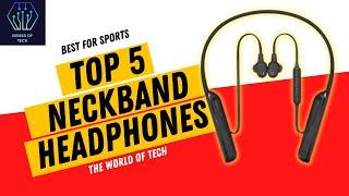 Top 5: Best Neckband Headphones 2022 | Best Neckband Headphone