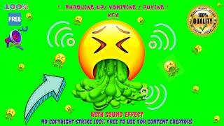 Vomiting Face Emoji Animation With Sound EffectNo Copyright Strike️100% Free to Use 