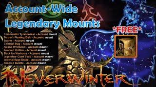 Account-Wide LEGENDARY Mounts + FREE Bag -  Neverwinter 2020