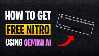 How to get FREE DISCORD NITRO in 2025! (Using Gemini AI)