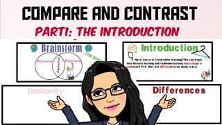 Compare and Contrast Part 1: Brainstorming | Introduction