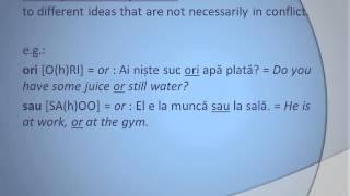 Basic Romanian Grammar Lesson 10:  Morphology - The Conjunction