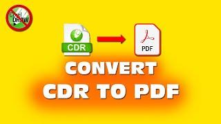 How To Convert CDR To PDF Without Any Softwere||Ehsan Official||#cdr to pdf