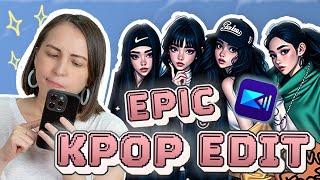 Novice Video Editor Makes an Epic Kpop Edit | PowerDirector App