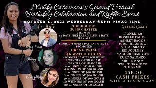 Meldy Catamora's Grand Virtual Birthday Celebration and Raffle Event