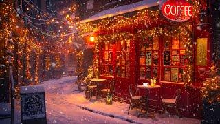 Warm Jazz Vibes  Cozy Coffee Shop Ambience with Smooth Jazz Music for Chilly Nights ~ Winter Jazz