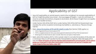 GST On Ocean Freight by CA Ankit Gulgulia