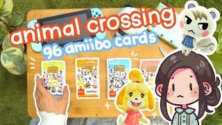 amiibo unboxing  opening 96 animal crossing amiibo cards! series 1 2 3 4 (PART 1)