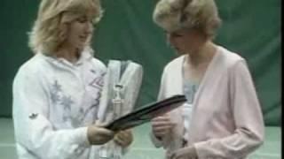 Princess Diana opens Tennis club