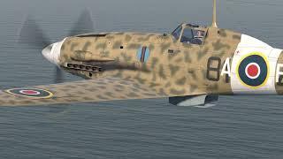 IL-2  - Macchi mc 202 Folgore - Combat and Ditching - perfect hit to the engine