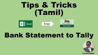 IMPORT BANK STATEMENT TO TALLY