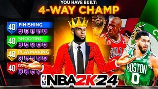 BEST GAME BREAKING GUARD BUILD in NBA 2K24! *NEW* 4-WAY CHAMP BUILD IN NBA 2K24! BEST BUILD 2K24!