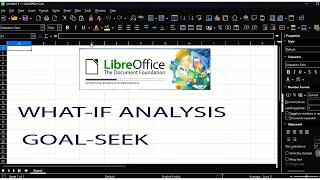 Libre-office Electronic spreadsheet Part 2| what-if analysis@at-nikhiskilltech