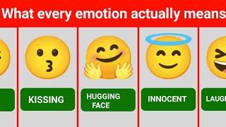 What every emotion actually means | Whatsapp Emoji Meanings 