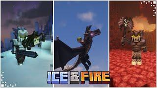 Ice & Fire (Minecraft Mod Showcase) | Mythical Creatures, Dragons & Weapons | Forge 1.20/1.19
