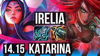 IRELIA vs KATARINA (MID) | 10 solo kills, 13/2/0, Godlike, 600+ games | VN Challenger | 14.15