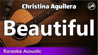 Christina Aguilera - Beautiful (karaoke acoustic)