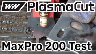 PlasmaCutCNC MaxPro 200 Schneidtest