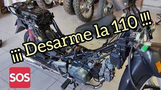 Desarme plásticos moto 110 - Frente - Cubre piernas - Asiento - Baúl - Laterales - Faro - Tips -