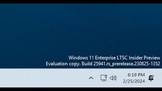 Windows 11 Enterprise LTSC 2024 Insider Preview