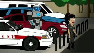 Funny Cop Robot feels like a school boy