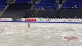 Kamila Valieva, short program, 2021 Skate Canada International.